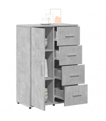 vidaXL Sideboards 2 pcs Concrete Grey 60x31x84 cm Engineered Wood — V0671983095