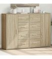 vidaXL Sideboards 2 pcs Sonoma Oak 60x31x84 cm Engineered Wood — V0671983097