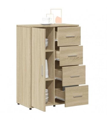 vidaXL Sideboards 2 pcs Sonoma Oak 60x31x84 cm Engineered Wood — V0671983097