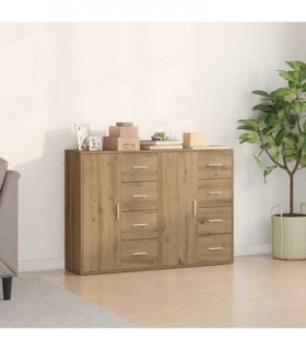 vidaXL Sideboard 2 pcs Artisan Oak 60 x 31 x 84 cm Engineered Wood — V0671983098