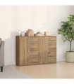 vidaXL Sideboard 2 pcs Artisan Oak 60 x 31 x 84 cm Engineered Wood — V0671983098