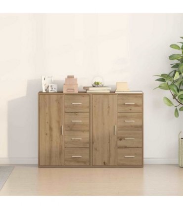 vidaXL Sideboard 2 pcs Artisan Oak 60 x 31 x 84 cm Engineered Wood — V0671983098