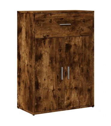 vidaXL Sideboards 2 pcs Smoked Oak 60x30x84 cm Engineered Wood