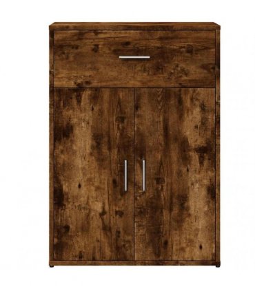 vidaXL Sideboards 2 pcs Smoked Oak 60x30x84 cm Engineered Wood