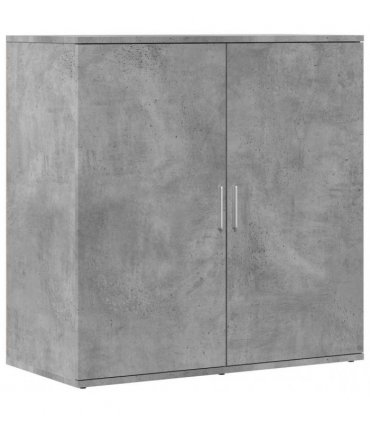 vidaXL Sideboards 2 pcs Concrete Grey 79x38x80 cm Engineered Wood
