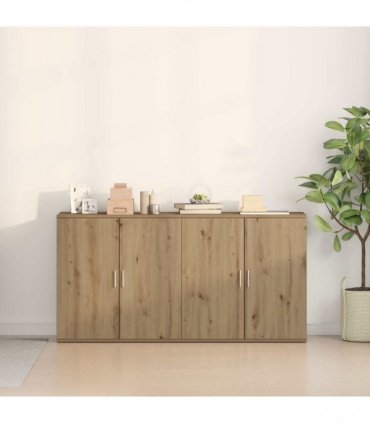 vidaXL Sideboard 2 pcs Artisan Oak 79 x 38 x 80 cm Engineered Wood