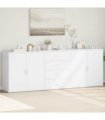 vidaXL Sideboards 3 pcs White Engineered Wood — V0671983117