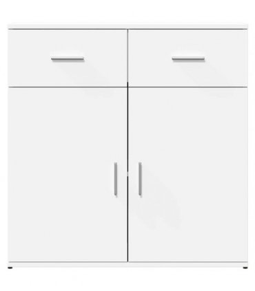 vidaXL Sideboards 2 pcs White 79x38x80 cm Engineered Wood — V0671983121