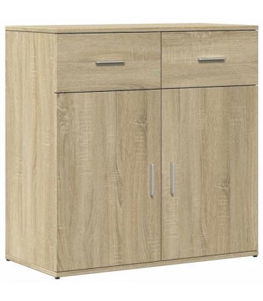 vidaXL Sideboards 2 pcs Sonoma Oak 79x38x80 cm Engineered Wood — V0671983123