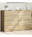 vidaXL Sideboards 2 pcs Sonoma Oak 60x39x80 cm Engineered Wood