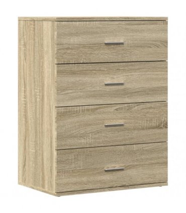 vidaXL Sideboards 2 pcs Sonoma Oak 60x39x80 cm Engineered Wood