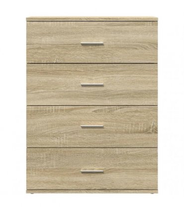 vidaXL Sideboards 2 pcs Sonoma Oak 60x39x80 cm Engineered Wood