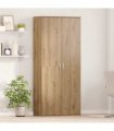 vidaXL Highboard Artisan oak 80 x 35 x 180 cm Engineered wood