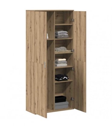 vidaXL Highboard Artisan oak 80 x 35 x 180 cm Engineered wood