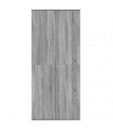 vidaXL Highboard Grey Sonoma 80x35x180 cm Engineered Wood