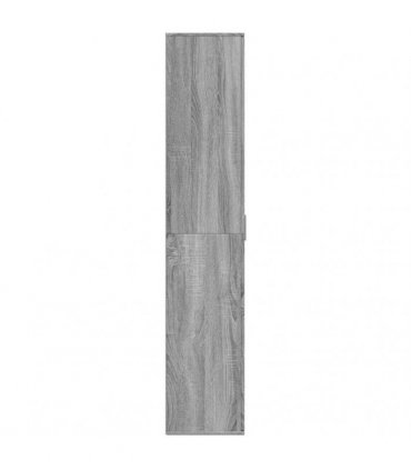 vidaXL Highboard Grey Sonoma 80x35x180 cm Engineered Wood