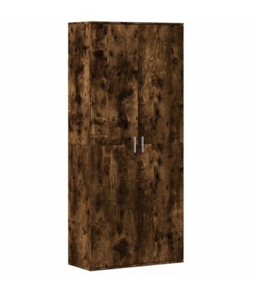 vidaXL Highboard Smoked Oak 80x35x180 cm Engineered Wood