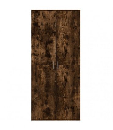 vidaXL Highboard Smoked Oak 80x35x180 cm Engineered Wood