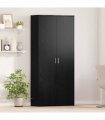 vidaXL Highboard Black oak 80 x 35 x 180 cm Engineered wood