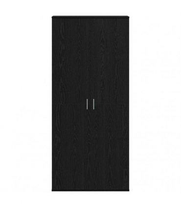 vidaXL Highboard Black oak 80 x 35 x 180 cm Engineered wood