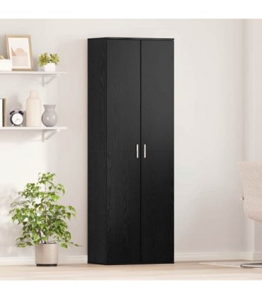 vidaXL Highboard Black oak 60 x 35 x 180 cm Engineered wood