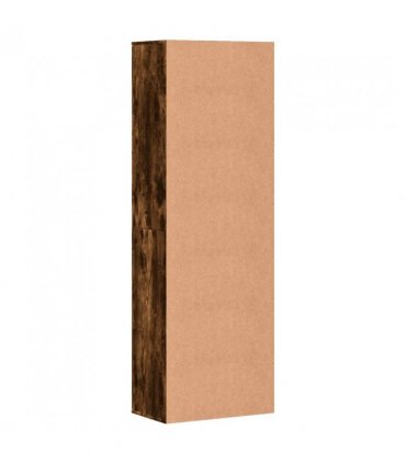 vidaXL Highboard Smoked Oak 60x35x180 cm Engineered Wood
