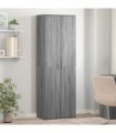 vidaXL Highboard Grey Sonoma 60x35x180 cm Engineered Wood