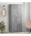 vidaXL Shoe Cabinet Concrete Grey 80x39x178 cm Engineered Wood