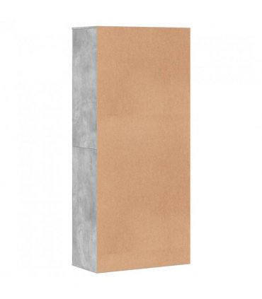 vidaXL Shoe Cabinet Concrete Grey 80x39x178 cm Engineered Wood
