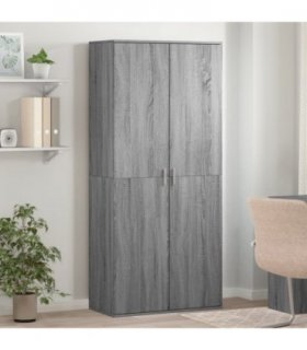 vidaXL Shoe Cabinet Grey Sonoma 80x39x178 cm Engineered Wood