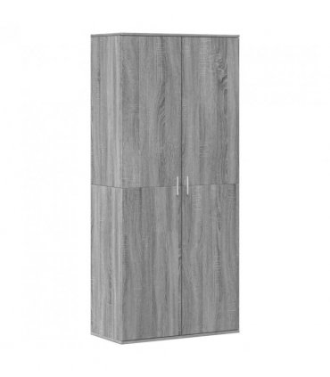 vidaXL Shoe Cabinet Grey Sonoma 80x39x178 cm Engineered Wood