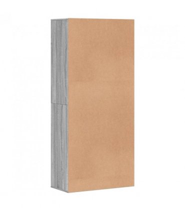 vidaXL Shoe Cabinet Grey Sonoma 80x39x178 cm Engineered Wood