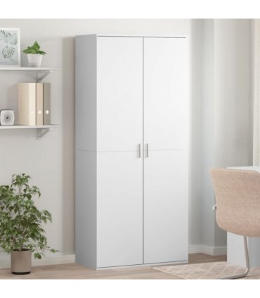 vidaXL Shoe Cabinet White 80x39x178 cm Engineered Wood