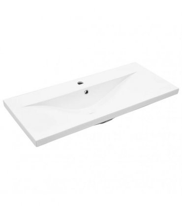 vidaXL Bathroom Sink Cabinet with Built-in Basin Artisan Oak — Size: 90 x 38.5 x 46 cm, Model: without faucet