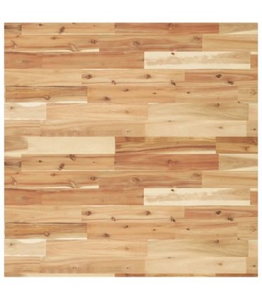 vidaXL Table Top Square 80x80x2 cm Solid Wood Acacia — Colour: oil finished, Size: 80 x 80 x 2 cm