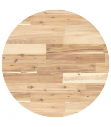 vidaXL Table Top Round Ø60x4 cm Solid Wood Acacia — Colour: natural, Size: Ø 60 x 4 cm