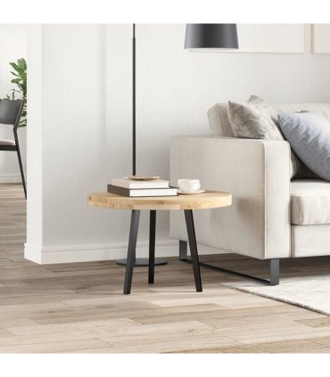 vidaXL Table Top Round Ø60x4 cm Solid Wood Acacia — Colour: natural, Size: Ø 60 x 4 cm