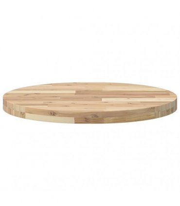 vidaXL Table Top Round Ø60x4 cm Solid Wood Acacia — Colour: natural, Size: Ø 60 x 4 cm