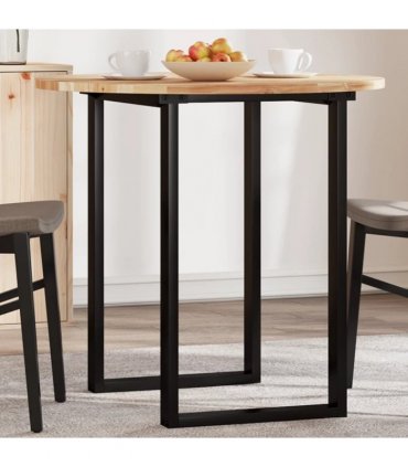 vidaXL Table Top Round Ø80x2 cm Solid Wood Acacia — Colour: oil finished, Size: Ø 80 x 2 cm