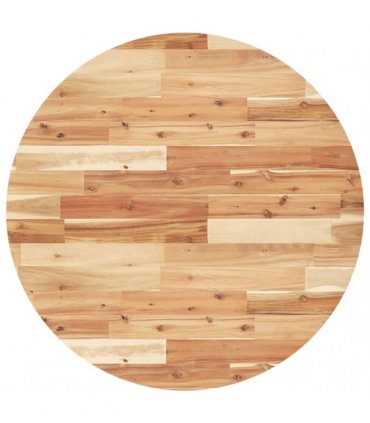 vidaXL Table Top Round Ø80x2 cm Solid Wood Acacia — Colour: oil finished, Size: Ø 80 x 2 cm