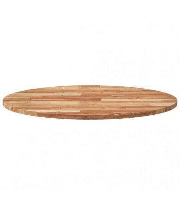 vidaXL Table Top Round Ø80x2 cm Solid Wood Acacia — Colour: oil finished, Size: Ø 80 x 2 cm