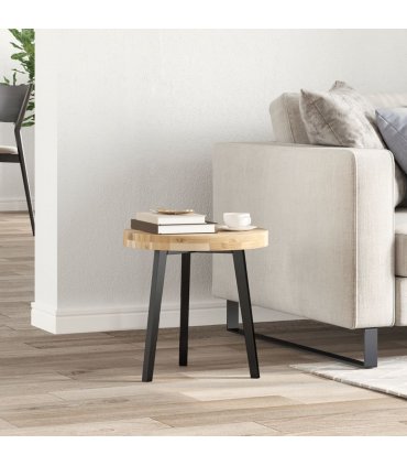 vidaXL Table Top Round Ø40x4 cm Solid Wood Acacia — Colour: natural, Size: Ø 40 x 4 cm