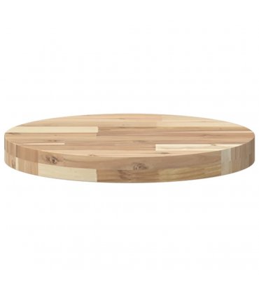 vidaXL Table Top Round Ø40x4 cm Solid Wood Acacia — Colour: natural, Size: Ø 40 x 4 cm