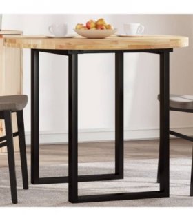 vidaXL Table Top Round Ø90x4 cm Solid Wood Acacia — Colour: natural, Size: Ø 90 x 4 cm