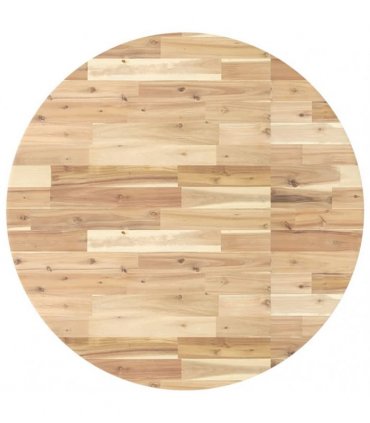 vidaXL Table Top Round Ø90x4 cm Solid Wood Acacia — Colour: natural, Size: Ø 90 x 4 cm