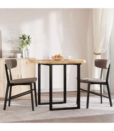 vidaXL Table Top Round Ø90x4 cm Solid Wood Acacia — Colour: natural, Size: Ø 90 x 4 cm