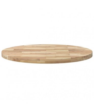 vidaXL Table Top Round Ø90x4 cm Solid Wood Acacia — Colour: natural, Size: Ø 90 x 4 cm