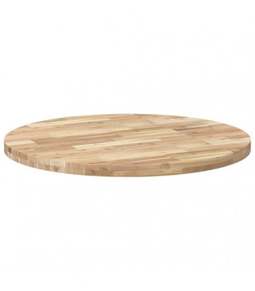 vidaXL Table Top Round Ø90x4 cm Solid Wood Acacia — Colour: natural, Size: Ø 90 x 4 cm