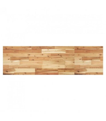 vidaXL Table Top Rectangular 120x40x2 cm Solid Wood Acacia — Colour: oil finished, Size: 120 x 40 x 2 cm