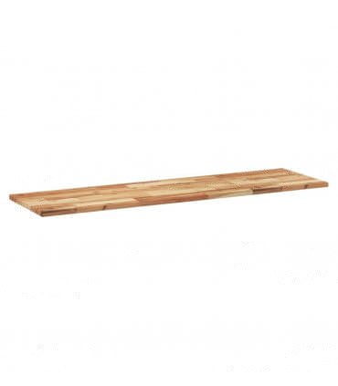 vidaXL Table Top Rectangular 120x40x2 cm Solid Wood Acacia — Colour: oil finished, Size: 120 x 40 x 2 cm